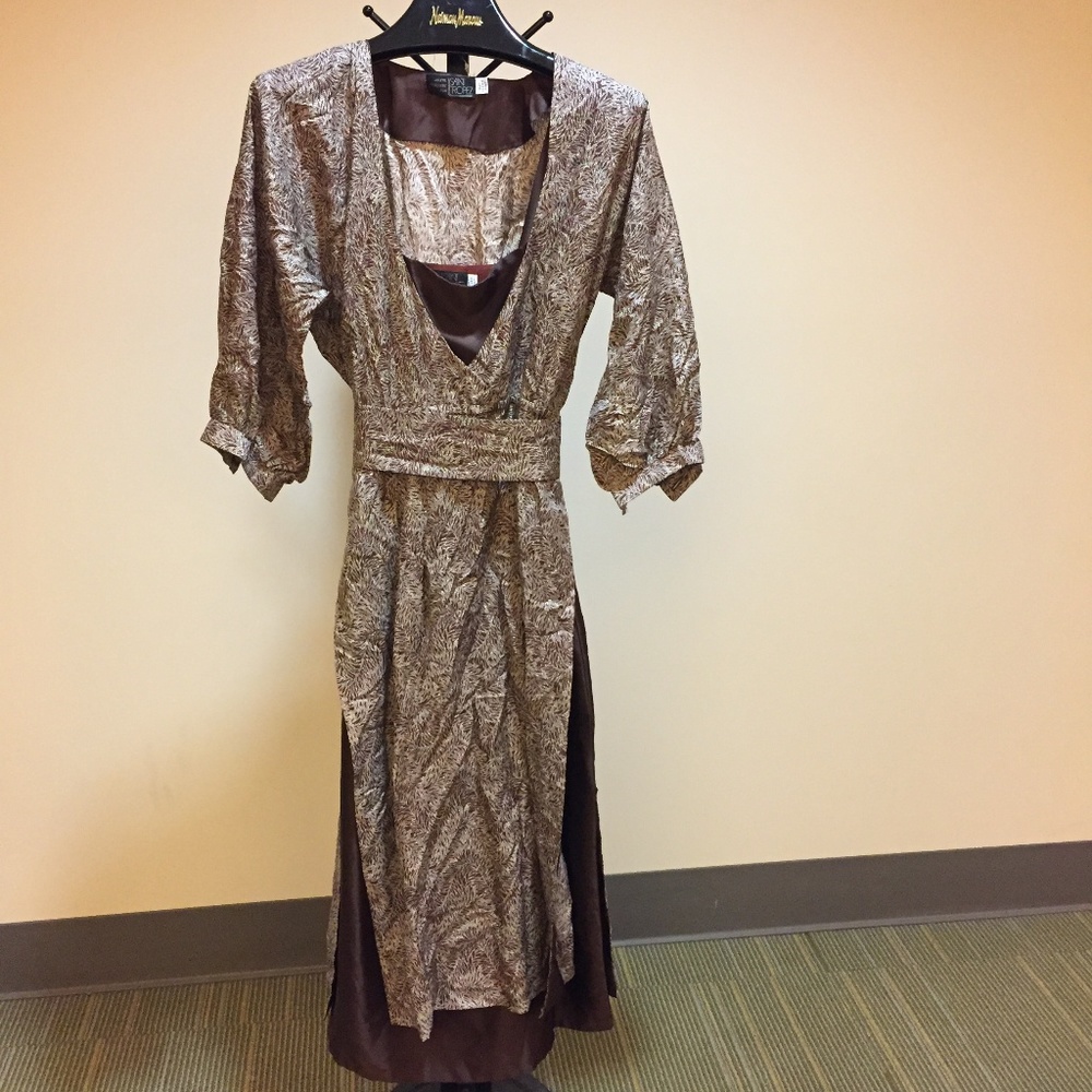 Saint Tropez Brown Printed Dress